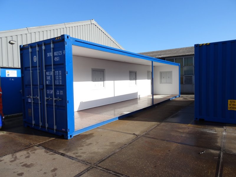 container afgeleverd